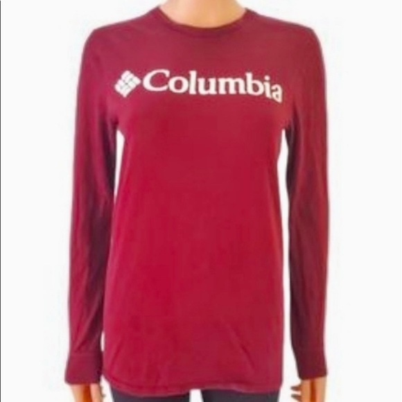 Columbia burgundy long sleeve top small - Picture 4 of 4